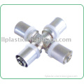 pex-al-pex pipes brass fitting Press fitting cross